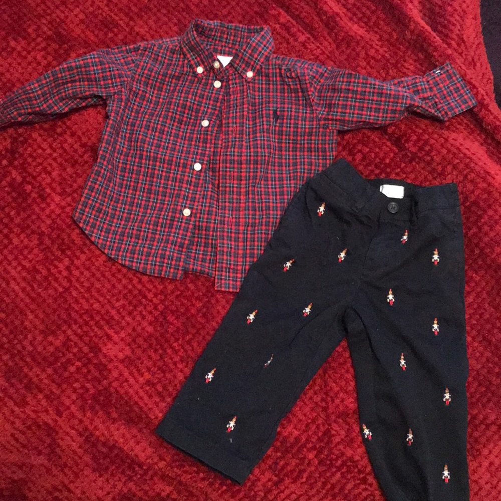 🎈Ralph Lauren pant and button down outfit🎈